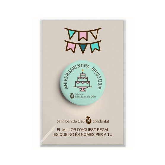Xapa  personalitzada per a celebracions