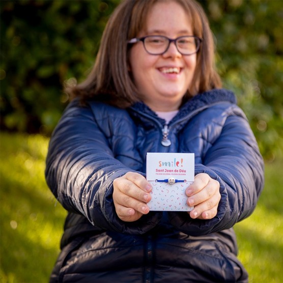 Polsera solidària Smile | Regals solidaris SJD