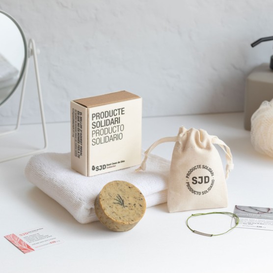 Pack Natura - Jabón de romera + Pulsera de plata | Regalos Solidarios SJD 2