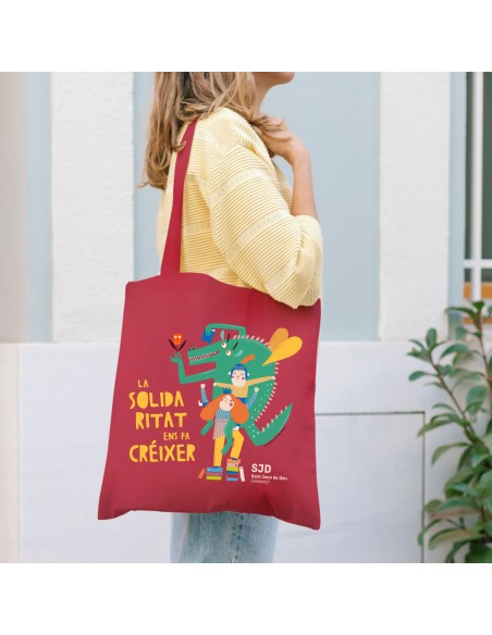 Bolsa de tela La solidaridad nos hace crecer | Regalos solidarios SJD Bolsa de tela La solidaridad nos hace crecer | Regalos solidarios SJD