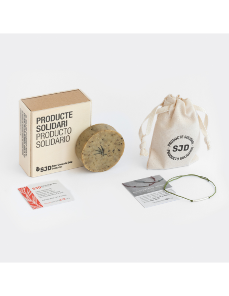 Pack Natura - Sabó de romaní + Polsera de plata| Regals Solidaris SJD Pack Natura - Sabó de romaní + Polsera de plata| Regals Solidaris SJD