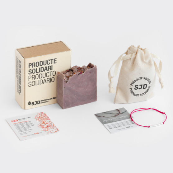 Pack Roses: Sabó artesanal + Polsera de plata | Regals Solidaris SJD