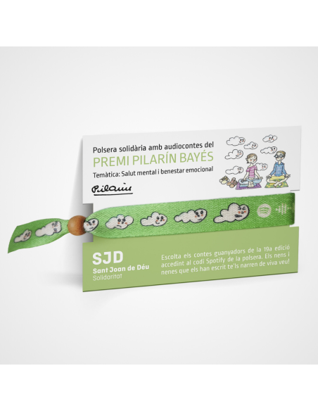 Expositor de 30 pulseras de audiocuentos | Cesión de producto solidario Expositor de 30 pulseras de audiocuentos | Cesión de producto solidario