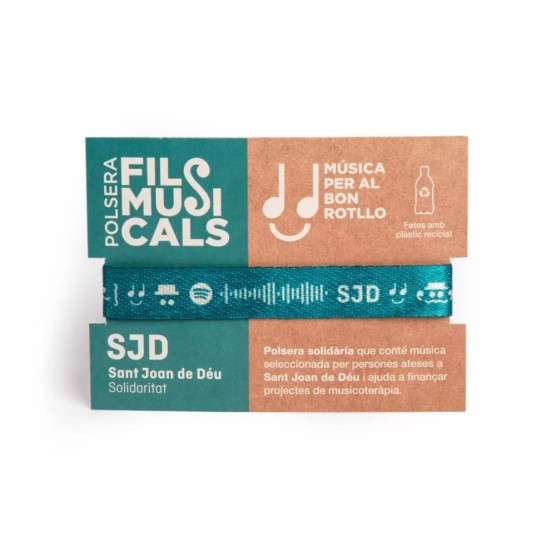 Expositor de 30 pulseras "Hilos musicales" | Cesión de producto solidario