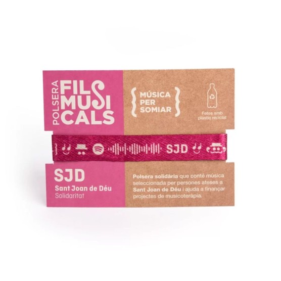 Expositor de 30 pulseras "Hilos musicales" | Cesión de producto solidario