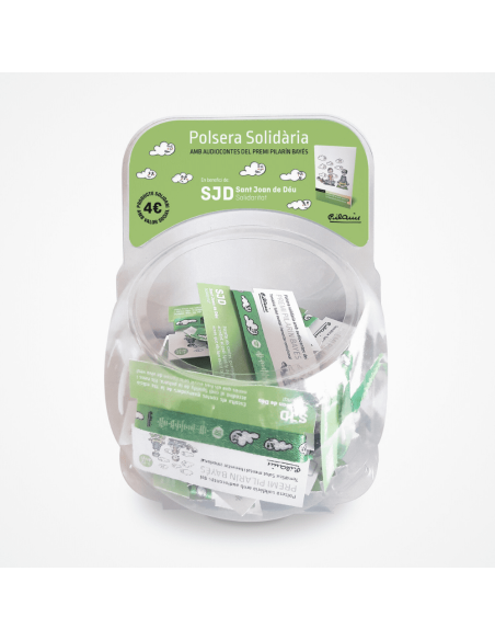 Expositor de 30 pulseras de audiocuentos | Cesión de producto solidario Expositor de 30 pulseras de audiocuentos | Cesión de producto solidario