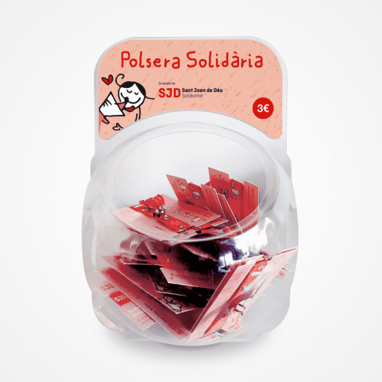 Expositor de 30 polseres "M'agrada cuidar" | Cessions de producte solidari