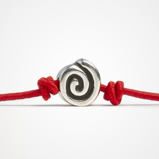 Pulsera bañada en plata Flor | Productos solidarios SJD
