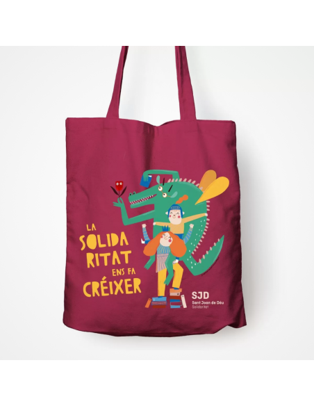 Bolsa de tela La solidaridad nos hace crecer | Regalos solidarios SJD Bolsa de tela La solidaridad nos hace crecer | Regalos solidarios SJD