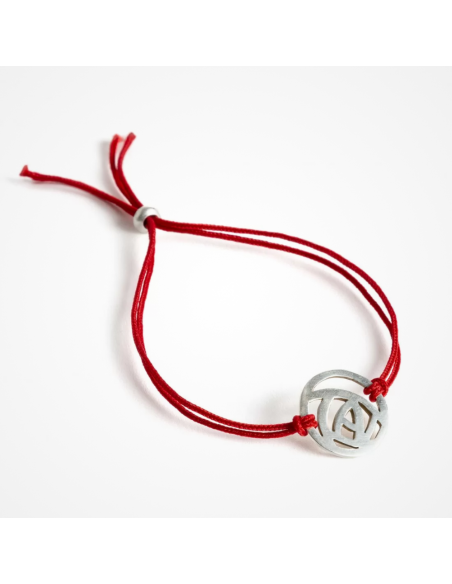 Polsera artesanal de plata 'Rosa' personalitzada Polsera artesanal de plata 'Rosa' personalitzada