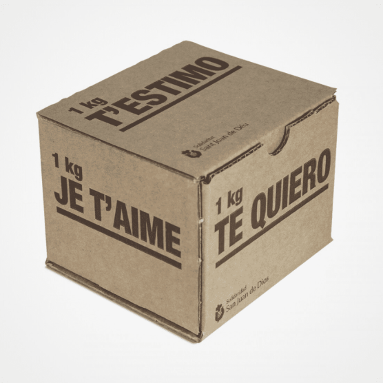 Caja de cartón Te Quiero