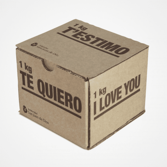 Caja de cartón Te Quiero