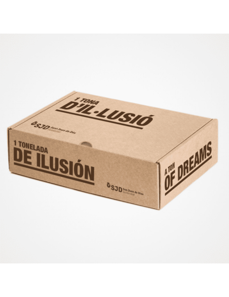 Caja de cartón 1 Tonelada de ilusión