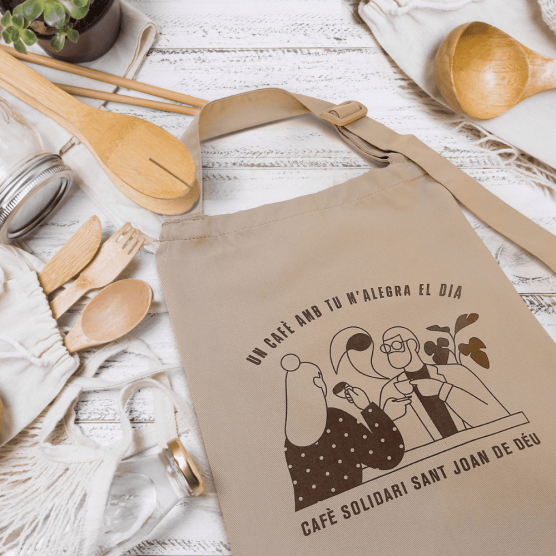 Delantal Café Solidario | Campaña contra la soledad no deseada