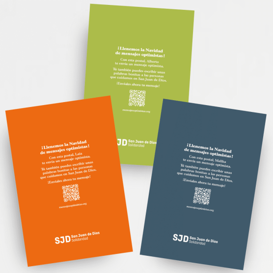 Pack de 3 Postales de Navidad - Mensajes optimistas
