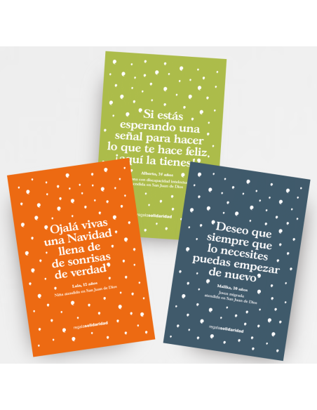 Pack de 30 Postals de Nadal - Missatges optimistes