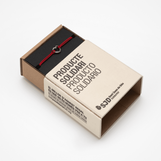 Pulsera de plata - Corazón | Regalos Solidarios SJD 2