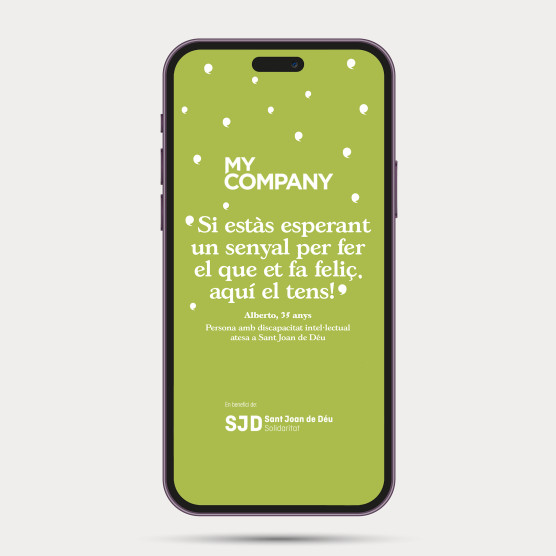 Felicitación digital de Navidad personalizada