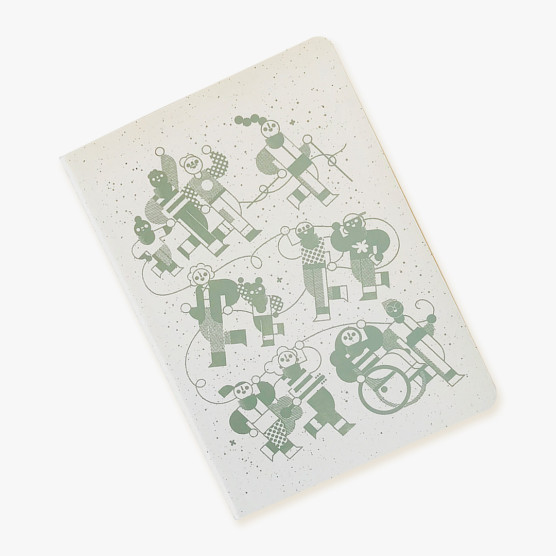 Libreta A6 de 60 hojas blancas ilustrada por Maria Picassó.