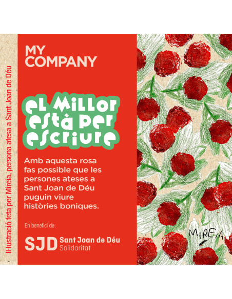 Rosa virtual personalizada