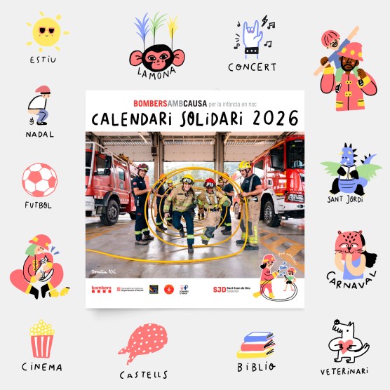 Calendari Bombers amb Causa 2026