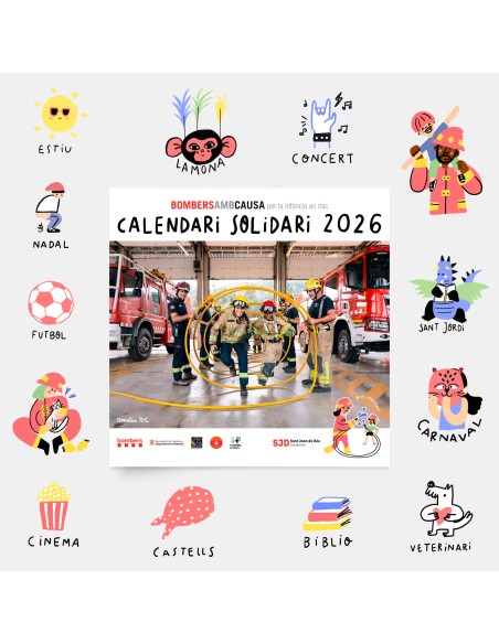 Calendario Bombers amb Causa 2026