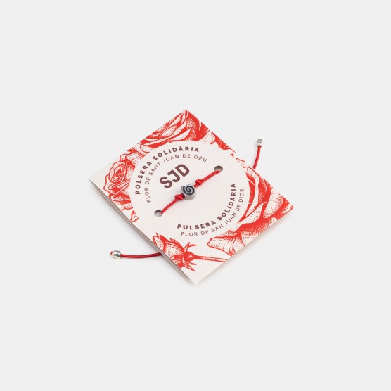 Pulsera bañada en plata Flor | Productos solidarios SJD