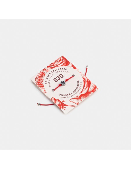 Pulsera bañada en plata Flor | Productos solidarios SJD
