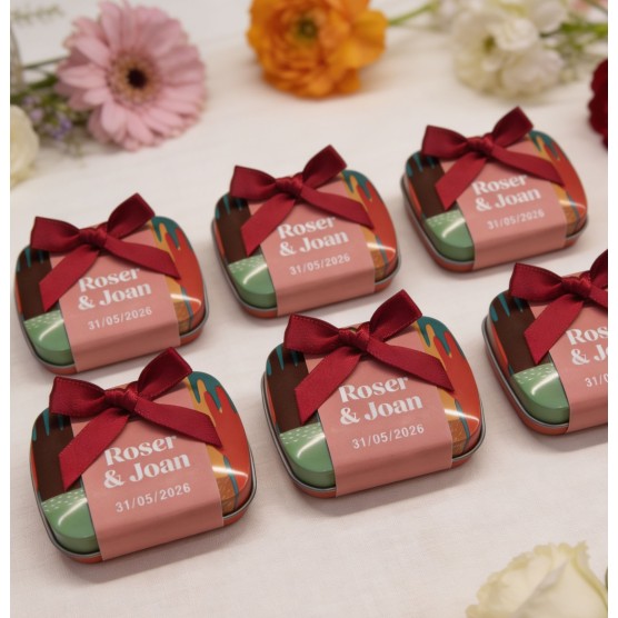 Cajita de caramelos para celebraciones solidarias